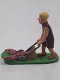 Dakin U.C.S. Amblin The Flintstones Movie Barney Rubble With with Lobster Lawn Mower 2 3/4" Tall PVC Toy Figure