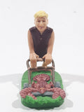 Dakin U.C.S. Amblin The Flintstones Movie Barney Rubble With with Lobster Lawn Mower 2 3/4" Tall PVC Toy Figure