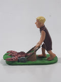 Dakin U.C.S. Amblin The Flintstones Movie Barney Rubble With with Lobster Lawn Mower 2 3/4" Tall PVC Toy Figure