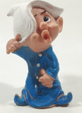 Vintage 1960s Famosa Ferrario Dopey Dwarf 5" Tall Rubber Toy Figure Made in Hong Kong