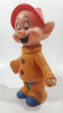 Vintage Walt Disney Productions Snow White and The Seven Dwarfs Dopey 7 1/2" Tall Rubber Toy Figure