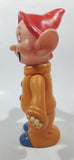 Vintage Walt Disney Productions Snow White and The Seven Dwarfs Dopey 7 1/2" Tall Rubber Toy Figure