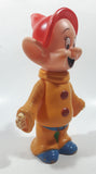 Vintage Walt Disney Productions Snow White and The Seven Dwarfs Dopey 7 1/2" Tall Rubber Toy Figure