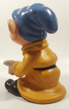 Vintage Walt Disney Productions Snow White and The Seven Dwarfs Dopey 7 1/2" Tall Rubber Toy Figure