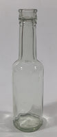 Antique U.C.B. Lea & Perrins Worcestershire Sauce 7 1/4" Tall Cork Top Aqua Glass Bottle with Flat Panels