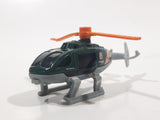 2018 Matchbox Wildfire Rescue Rescue Helicopter Dark Green Die Cast Toy Aircraft Vehicle