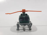2018 Matchbox Wildfire Rescue Rescue Helicopter Dark Green Die Cast Toy Aircraft Vehicle