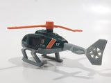 2018 Matchbox Wildfire Rescue Rescue Helicopter Dark Green Die Cast Toy Aircraft Vehicle