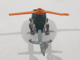 2018 Matchbox Wildfire Rescue Rescue Helicopter Dark Green Die Cast Toy Aircraft Vehicle