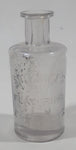 Rare Antique Late 1800s Shirriff's Flavoring Extract 3 7/8" Tall Embossed Lettering Cork Top Glass Bottle
