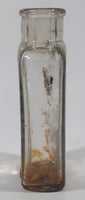 Antique Whittemore Boston U.S.A. 5 Fluid Oz Shoe Polish 5 1/4" Tall Embossed Lettering Glass Bottle