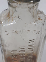 Antique Whittemore Boston U.S.A. 5 Fluid Oz Shoe Polish 5 1/4" Tall Embossed Lettering Glass Bottle