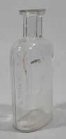 Antique Blanchard & Co Victoria, B.C. 4 3/4" Tall Embossed Lettering Glass Bottle