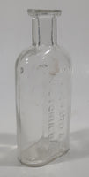 Antique Blanchard & Co Victoria, B.C. 4 3/4" Tall Embossed Lettering Glass Bottle
