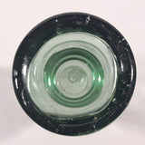 Antique Inverted Nipple Bottom 9 1/2" Tall Aqua Glass Bottle