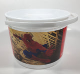 2002 Berry Plastics Columbia Pictures Marvel Spider-Man Movie Theater Release May 3 8" Popcorn Pail Bucket
