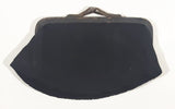 Vintage Black Snap Clasp Clutch Change Purse