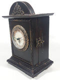 Vintage Wood Cased 9" Tall Battery Operated Clock