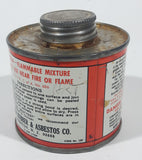 Vintage Union Rubber & Asbestos Co. Trenton N.J. White Rubber Best-Test Paper Cement 8 Fl Oz Metal Canister