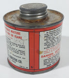 Vintage Union Rubber & Asbestos Co. Trenton N.J. White Rubber Best-Test Paper Cement 8 Fl Oz Metal Canister