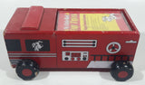 Rare 1993 Children At The Heart My Little Red Fire Truck Magical Musical Journey 7 1/4" Long Wood Toy Car Vehicle with 3 Audio Cassettes