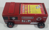 Rare 1993 Children At The Heart My Little Red Fire Truck Magical Musical Journey 7 1/4" Long Wood Toy Car Vehicle with 3 Audio Cassettes