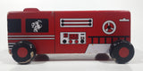 Rare 1993 Children At The Heart My Little Red Fire Truck Magical Musical Journey 7 1/4" Long Wood Toy Car Vehicle with 3 Audio Cassettes