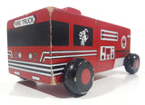 Rare 1993 Children At The Heart My Little Red Fire Truck Magical Musical Journey 7 1/4" Long Wood Toy Car Vehicle with 3 Audio Cassettes