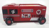 Rare 1993 Children At The Heart My Little Red Fire Truck Magical Musical Journey 7 1/4" Long Wood Toy Car Vehicle with 3 Audio Cassettes