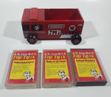 Rare 1993 Children At The Heart My Little Red Fire Truck Magical Musical Journey 7 1/4" Long Wood Toy Car Vehicle with 3 Audio Cassettes