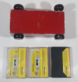 Rare 1993 Children At The Heart My Little Red Fire Truck Magical Musical Journey 7 1/4" Long Wood Toy Car Vehicle with 3 Audio Cassettes