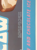 Vintage Cool Cow A Marshmallow And Chocolate Ice Cream Treat Sicle Boy Store Window Advertisement
