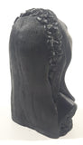 Vintage Coco Joe's Hawaii Woman Bust 3 5/8" Tall Carved Lava Rock Tiki Figurine