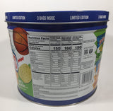 2021 Frito-Lay Ruffles Potato Chips Limited Edition Jayson Tatum Lebron James Anthony Davis Basketball Players Own Your Ridges 8" Tall Tin Metal Canister EMPTY