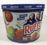 2021 Frito-Lay Ruffles Potato Chips Limited Edition Jayson Tatum Lebron James Anthony Davis Basketball Players Own Your Ridges 8" Tall Tin Metal Canister EMPTY