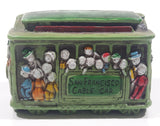 Vintage San Francisco Street Car Hard Vinyl Hand Painted Coin Bank Made in Hong Kong