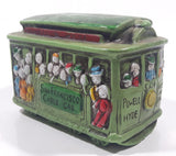 Vintage San Francisco Street Car Hard Vinyl Hand Painted Coin Bank Made in Hong Kong