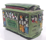 Vintage San Francisco Street Car Hard Vinyl Hand Painted Coin Bank Made in Hong Kong