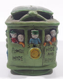 Vintage San Francisco Street Car Hard Vinyl Hand Painted Coin Bank Made in Hong Kong