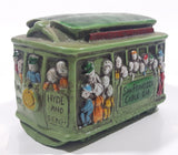 Vintage San Francisco Street Car Hard Vinyl Hand Painted Coin Bank Made in Hong Kong