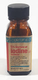 Vintage Drug Trading Company Limited Toronto Canada 28mL 1 Fl Oz 5% Tincture of Iodine 3 3/4" Tall Paper Label Brown Amber Glass Square Medicine Bottle EMPTY