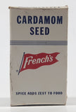 Vintage French's Cardamom Seed "Spice Adds Zest To Food" Small 2 1/2" Tall Food Box Never Opened