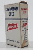 Vintage French's Cardamom Seed "Spice Adds Zest To Food" Small 2 1/2" Tall Food Box Never Opened