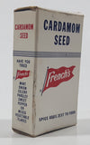Vintage French's Cardamom Seed "Spice Adds Zest To Food" Small 2 1/2" Tall Food Box Never Opened