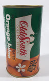 Vintage Old South Golden Select Frozen Orange Juice Can 4 3/4" Tall Metal and Cardboard Coin Bank