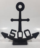 500 Black Enamel Anchor 8" Tall Heavy Metal Nautical Ornament