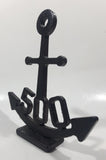 500 Black Enamel Anchor 8" Tall Heavy Metal Nautical Ornament