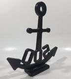 500 Black Enamel Anchor 8" Tall Heavy Metal Nautical Ornament