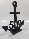 500 Black Enamel Anchor 8" Tall Heavy Metal Nautical Ornament