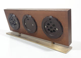 Vintage Focal West Germany Wood Cased Weather Station Barometer Hygrometer Temperature
